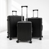 Set de Valijas Rígidas x3 con Ruedas 360° – Equipaje de Viaje Negra
