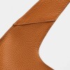 Cartera al hombro Minimal en Cuero Graneado Marron