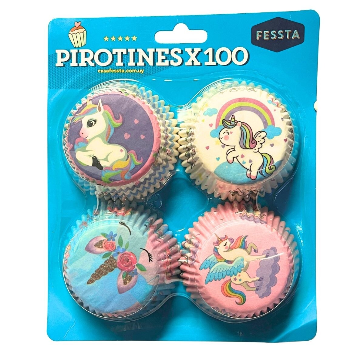 Pirotines x100 Fessta - Unicornio 