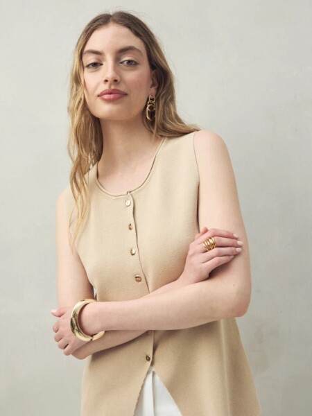CHALECO D.CASSIN SALVA BEIGE