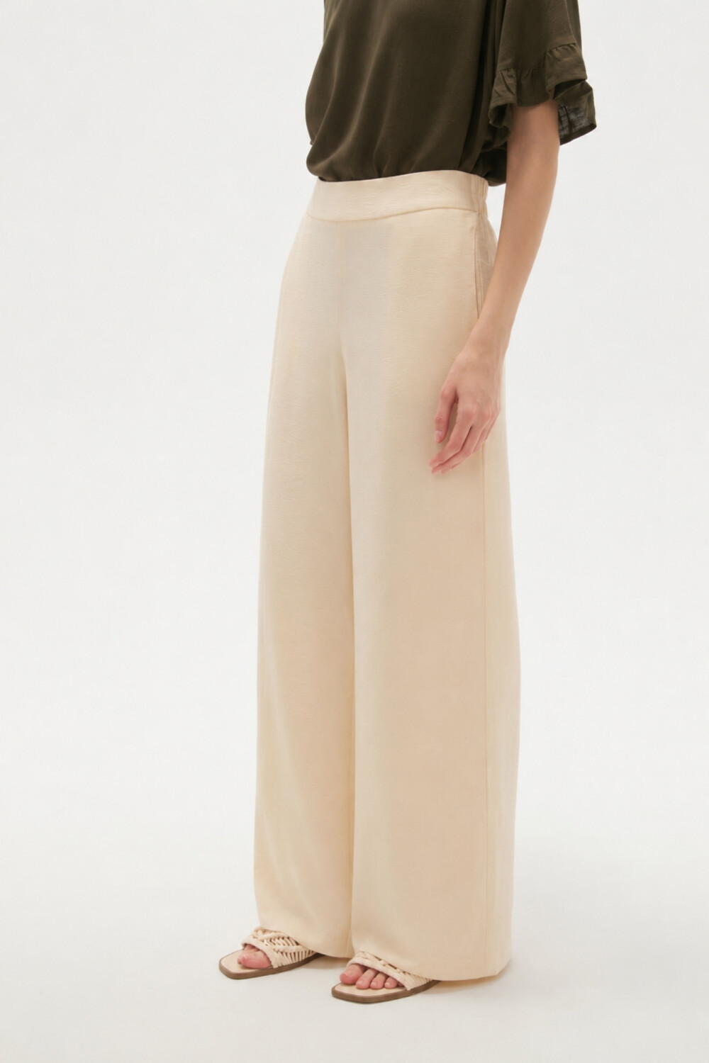 Pantalon Dilna Beige Claro