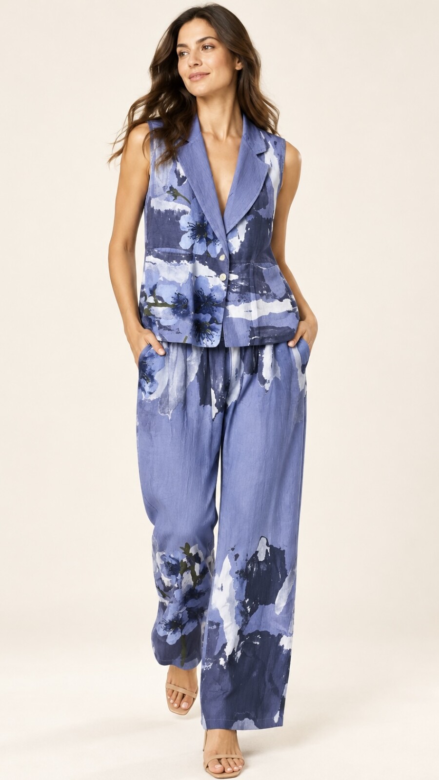 CONJUNTO ZIA ESTAMPADO AZUL