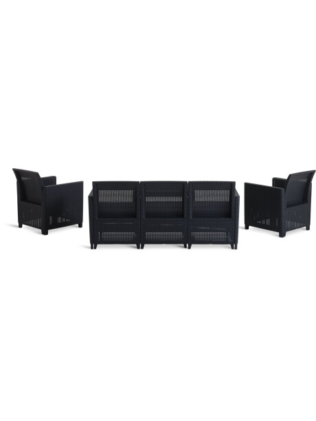 Set jardín MOLDE 5 plazas gris Set jardín MOLDE 5 plazas gris