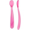 Set x2 cucharas silicona CHICCO rosa
