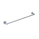 Toallero Barral Metal Zinc Terminacion Brillo Color Cromo