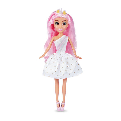 Muñeca Princesa Unicornio Sparkle Girlz Zuru Rosa