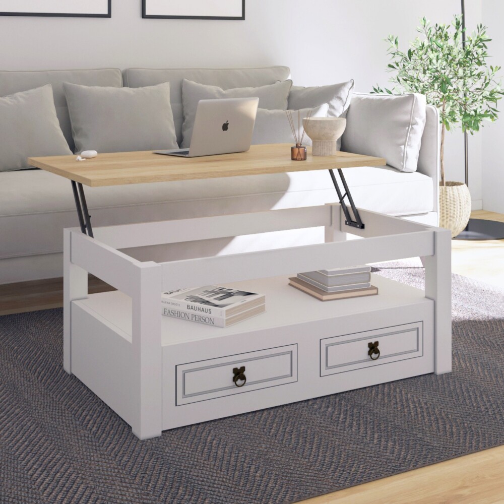 Mesa de centro Articulada - Linea Mexicana Blanco