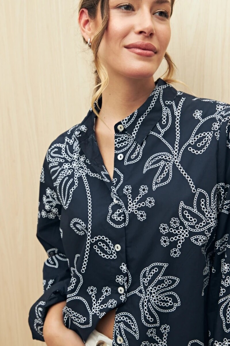 CAMISA ALLIE AUDIARD - AZUL 