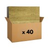 40 Placas Revestimiento Pared Autoadhesiva 70x77cm Promo X40 Madera Marrón