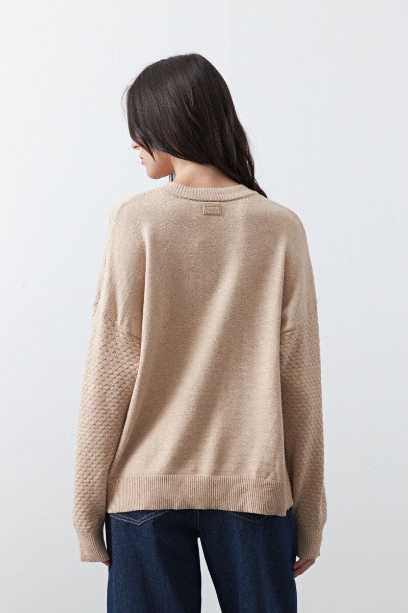 CARDIGAN TEODORA Beige Melange