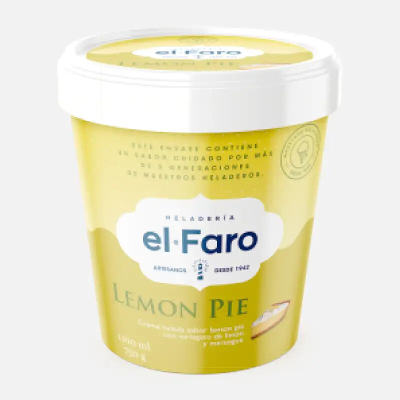 Helado El Faro Lemon Pie - 1.1 lt Helado El Faro Lemon Pie - 1.1 lt