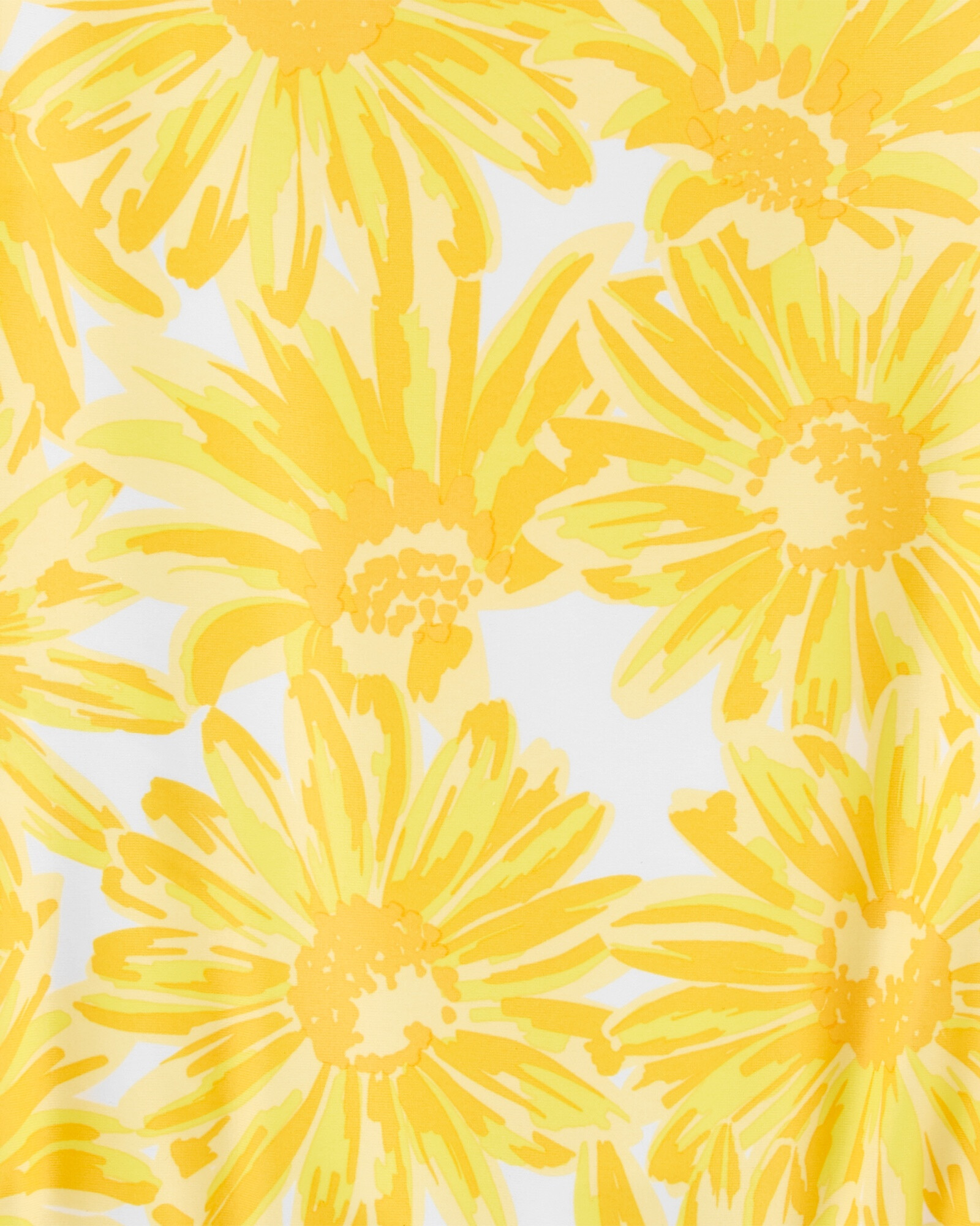 Malla de baño una pieza manga larga con protección UPF 50+ diseño girasoles Sin color