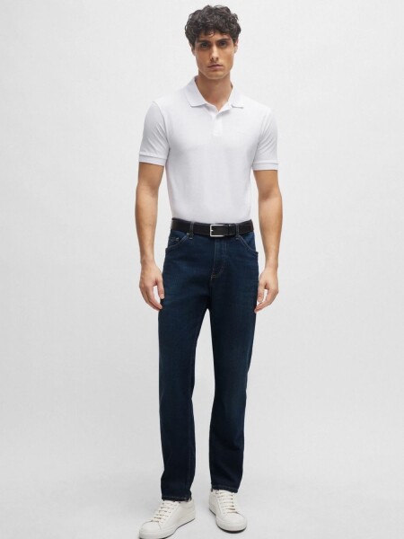 BOSS Black - Polo Pallas Regular Fit Blanco