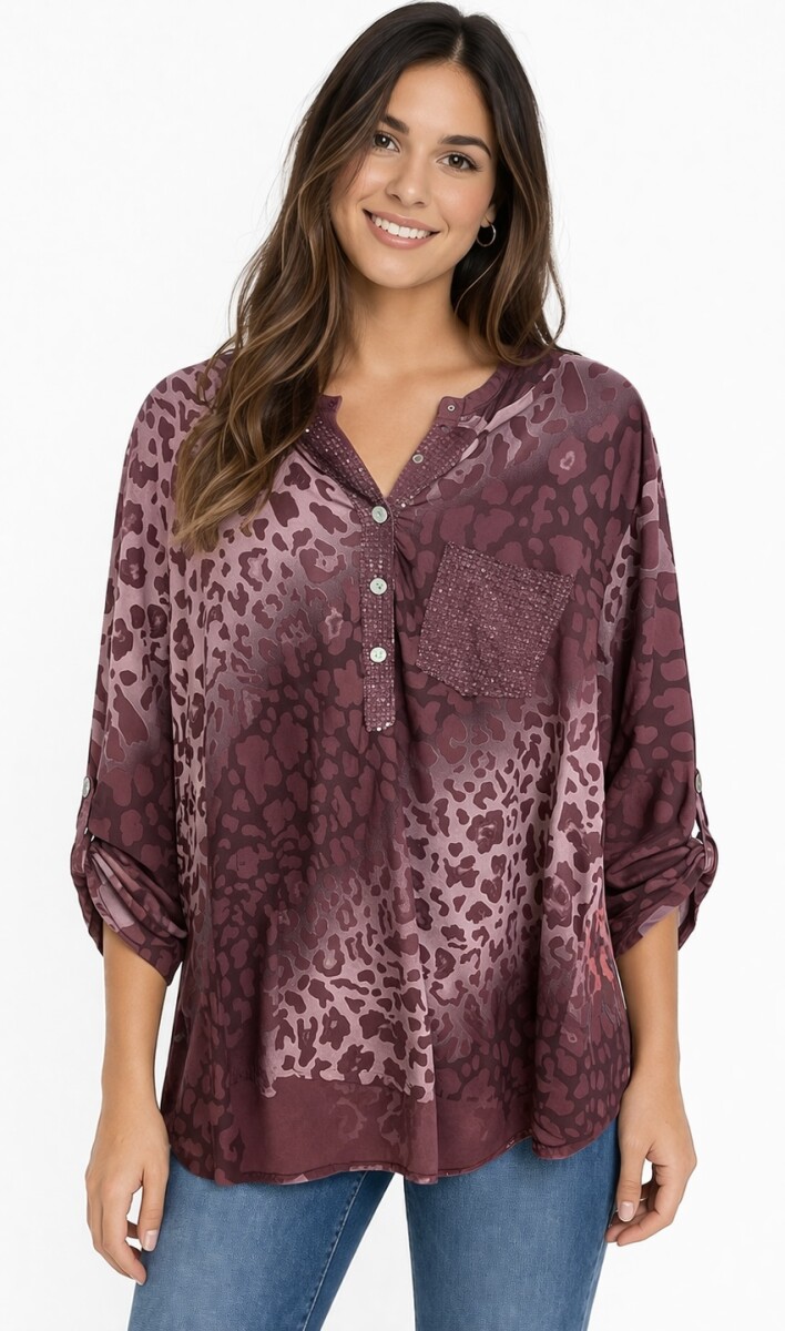 Blusa Amelia - Bordo 