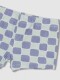 Bañador Estampado De Cuadros Gris