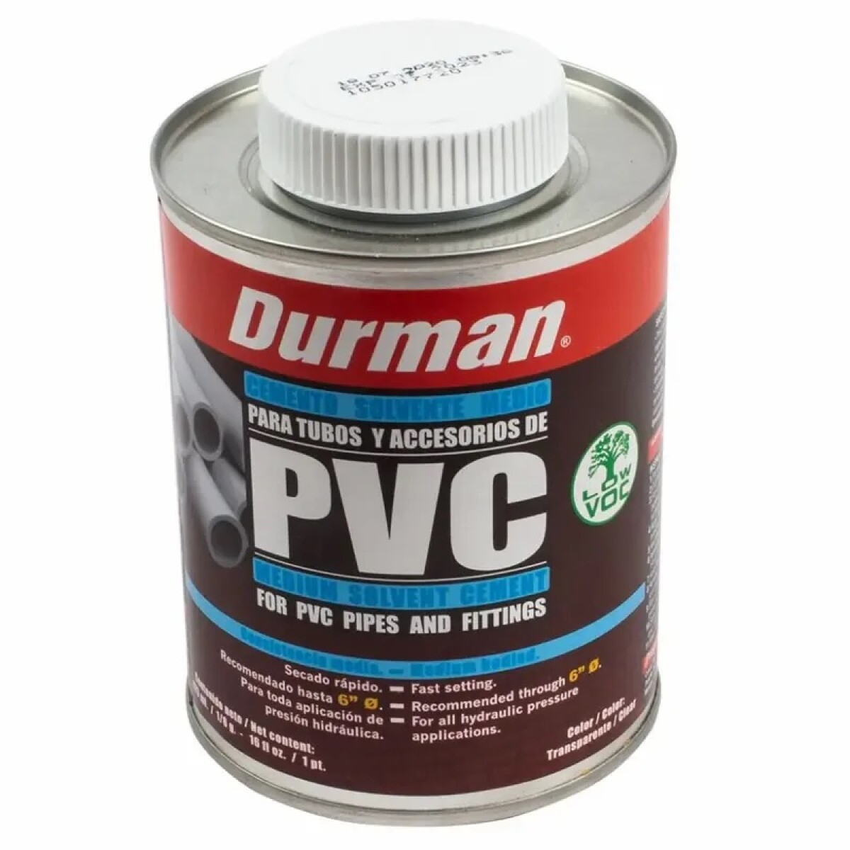 Adhesivo para PVC Soldable - 473cc Durman 