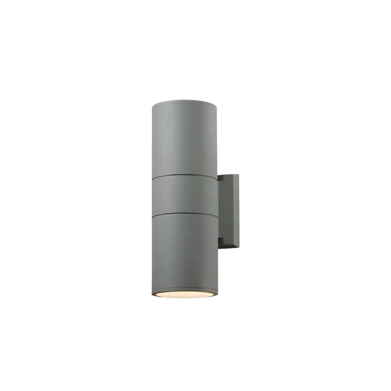 Lámpara Exterior Doble en Aluminio Lumax Modelo Stafford Gris
