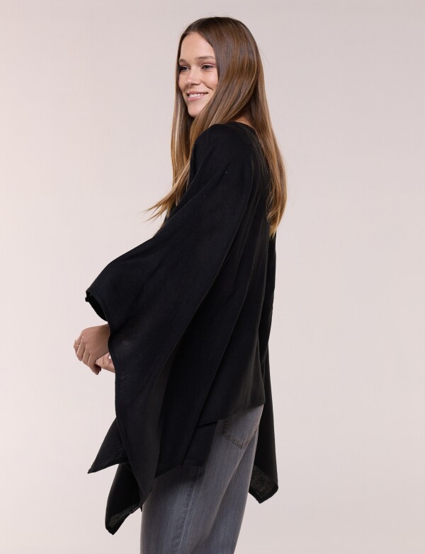 Poncho Solid NEGRO