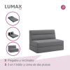 Sillón cama doble Lumax Oster en caja compactado Gris