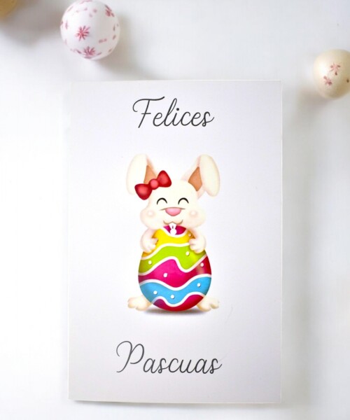 Tarjeta pascua 10x15. DISEÑO 1