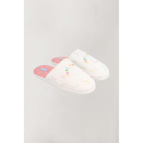 Pantufla just smile Marfil