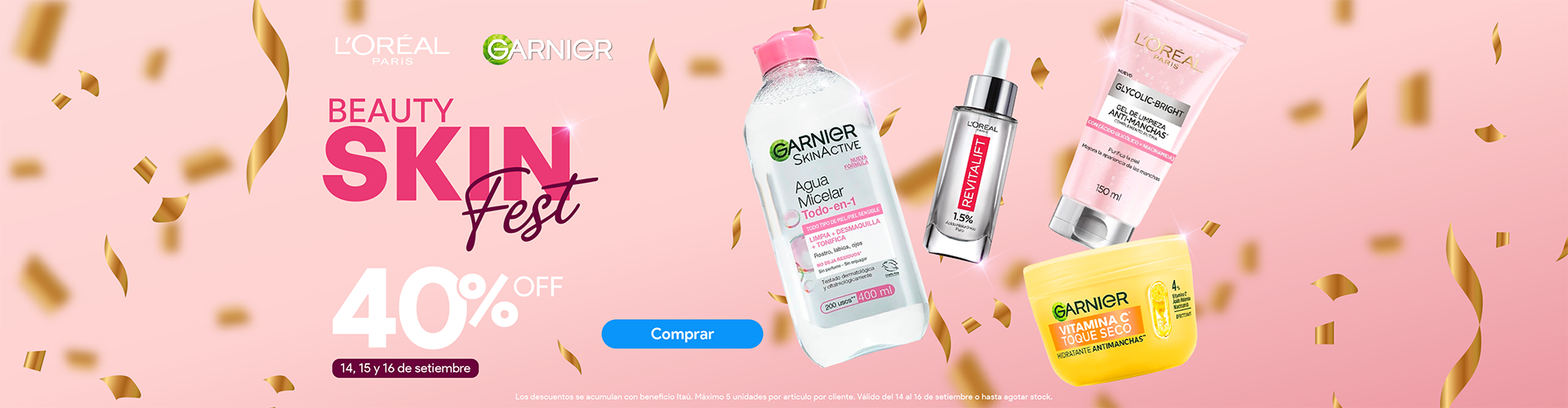 Beauty Skin Fest 40% off.