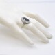 Anillo Nuevo En Platino, Zafiro Y Brillantes Anillo Nuevo En Platino, Zafiro Y Brillantes