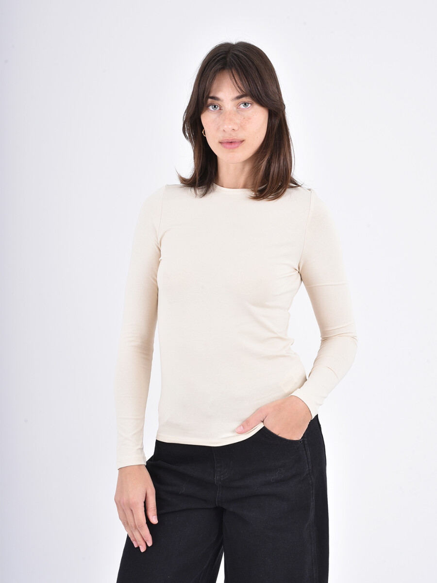 REMERA ELINDRA - BEIGE CLARO 