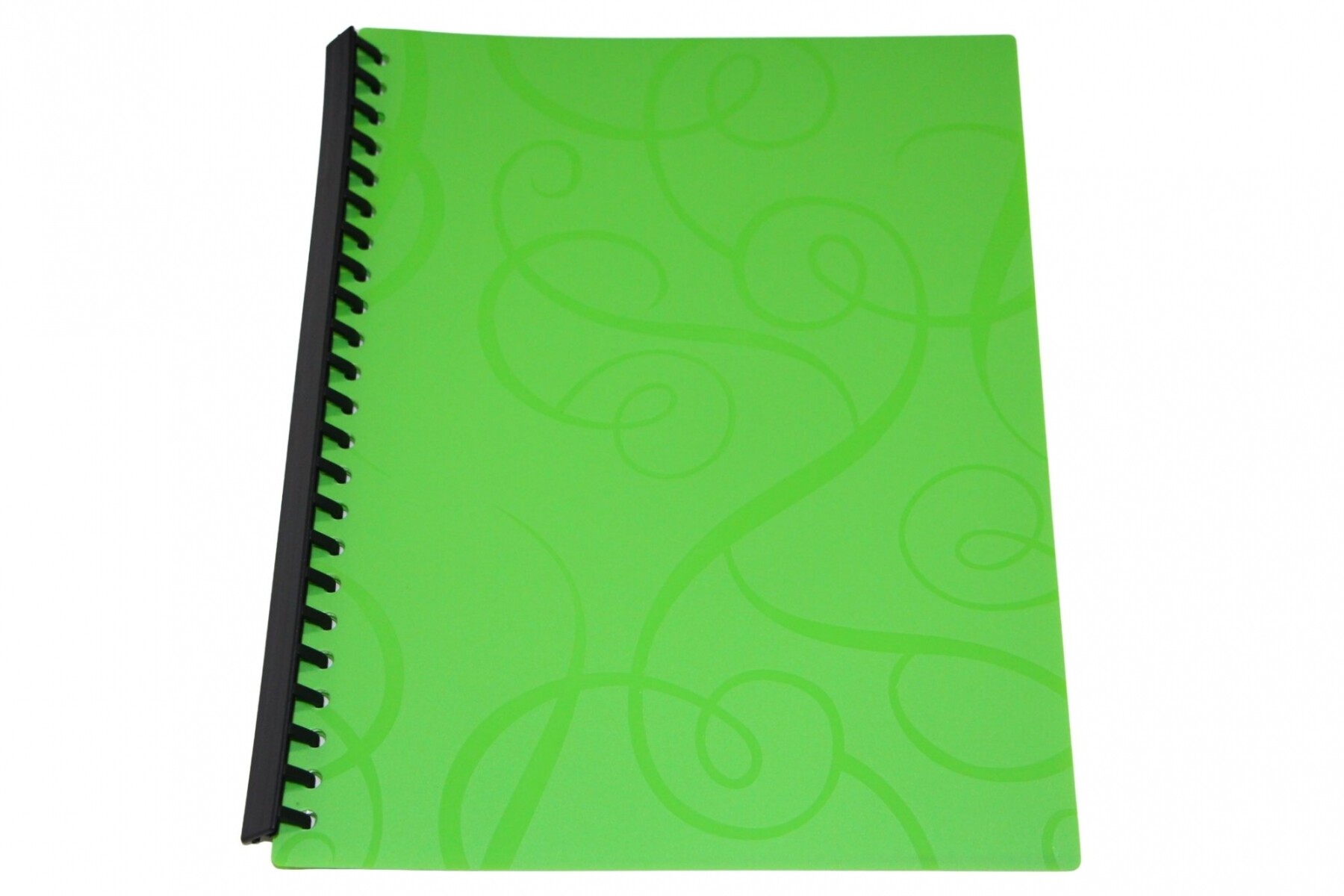 CARPETA TAMAÑO A4 CON 20 FUNDAS Y RULO - COLOR VERDE 
