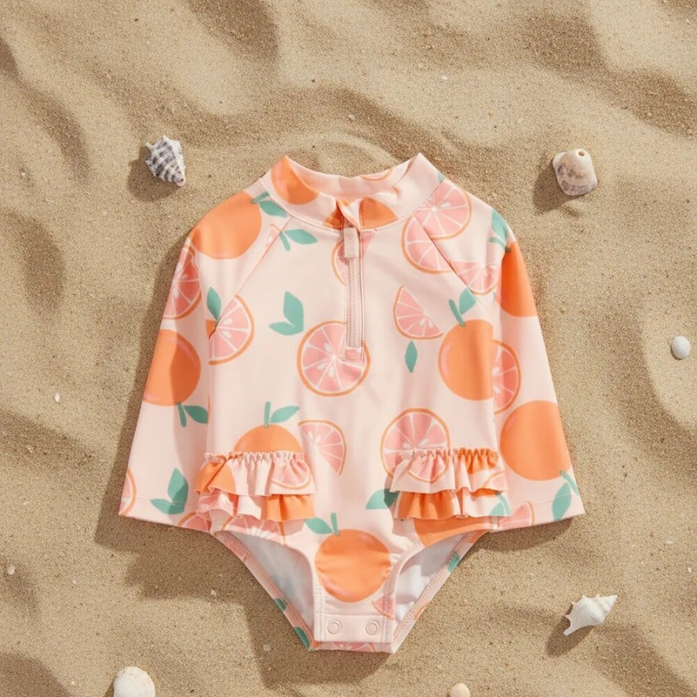 Traje de baño con filtro UV carters naranjas