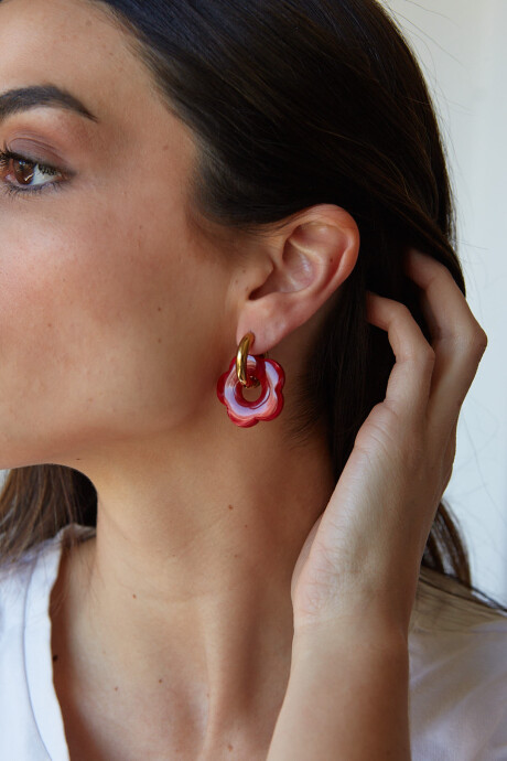 AROS FLOWER ROJO