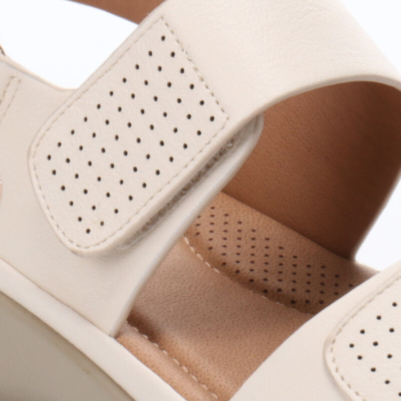 Sandalias de Mujer Lady Confort VENCE con dos tiras Blanco