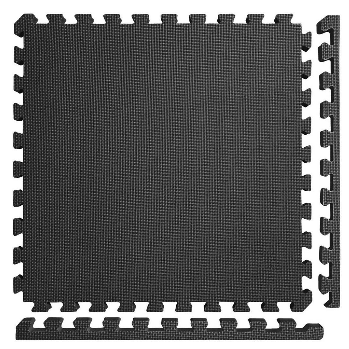 Tatame 1x1 m lado 10 mm espesor - NEGRO 