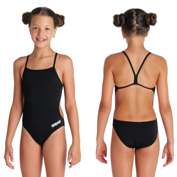 Malla De Natación Entrenaminento Para Niña Arena Girl's Team Swimsuit Challenge Solid Negro