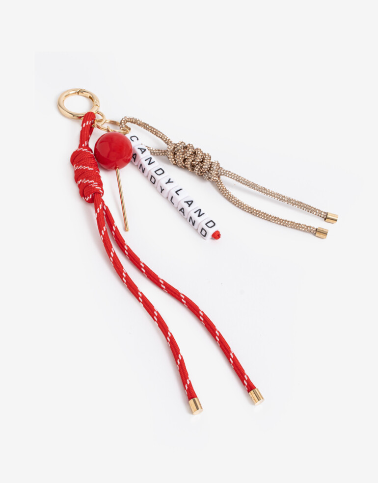 Llavero Cordón Llavero Y Bag Charm Candyland - Combinacion Multicolor