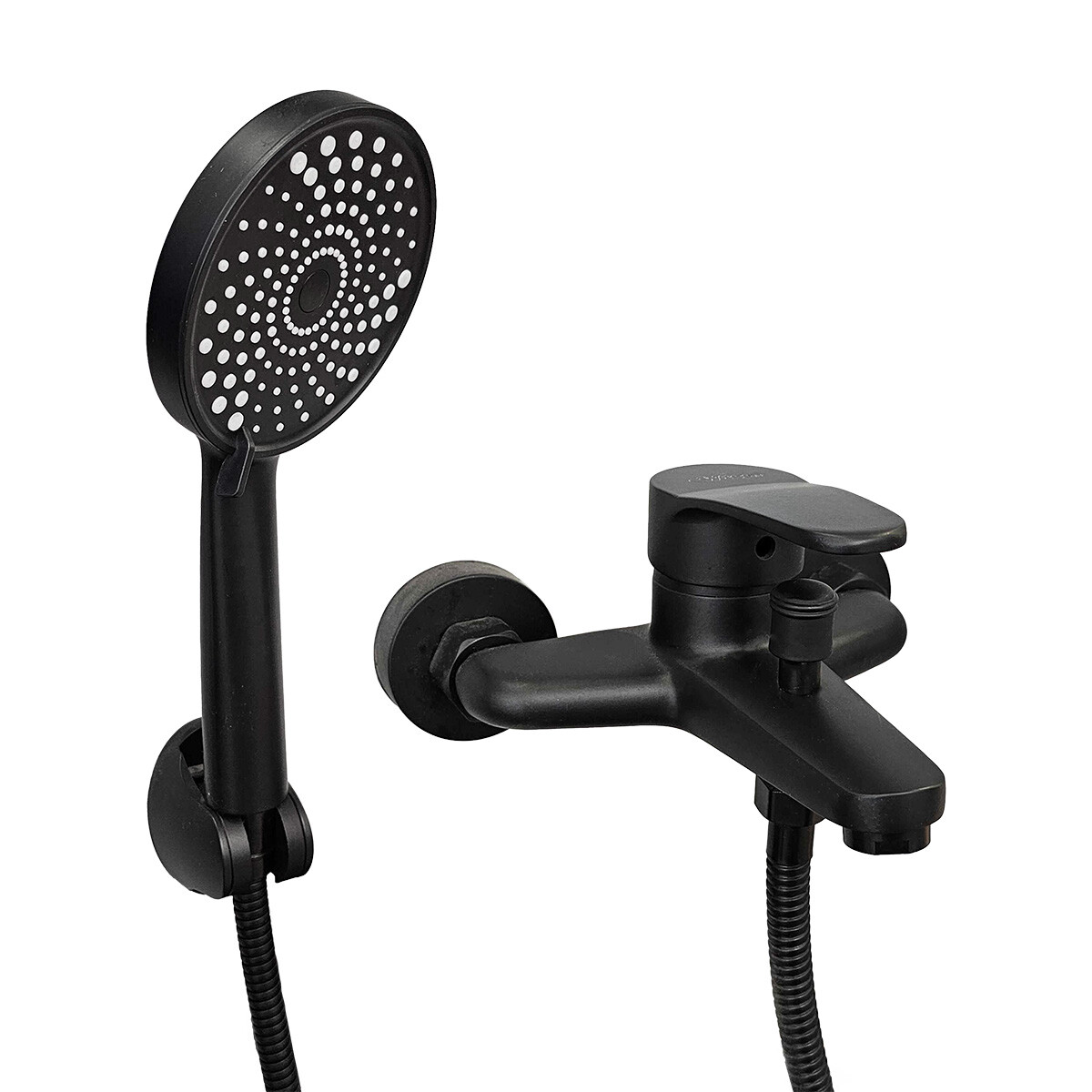 Grifería Monocomando Para Bañera Serie Wico Cherry Black 40mm 