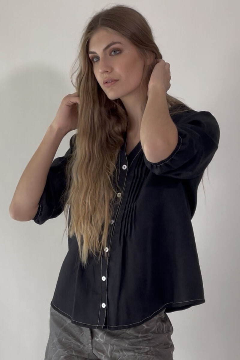 Camisa camelia Negro