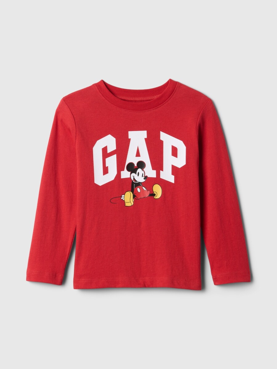 Remera Disney Manga Larga Toddler Niño - Sp Dis Fam Red 