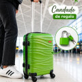 Valija Rigida Carry On Con Mango Telescopico Verde