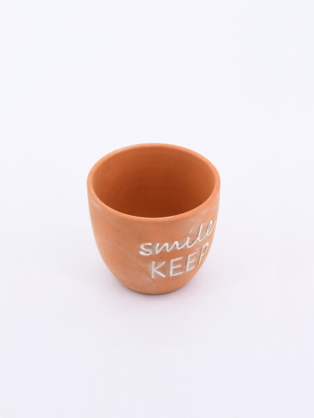 MACETA SMILE NARANJA