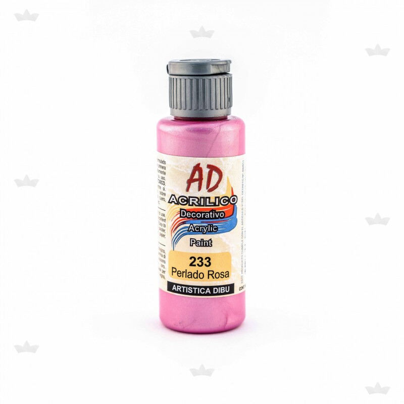 ACRILICO DECORATIVO ROSA PERLADO 60 ML ACRILICO DECORATIVO ROSA PERLADO 60 ML