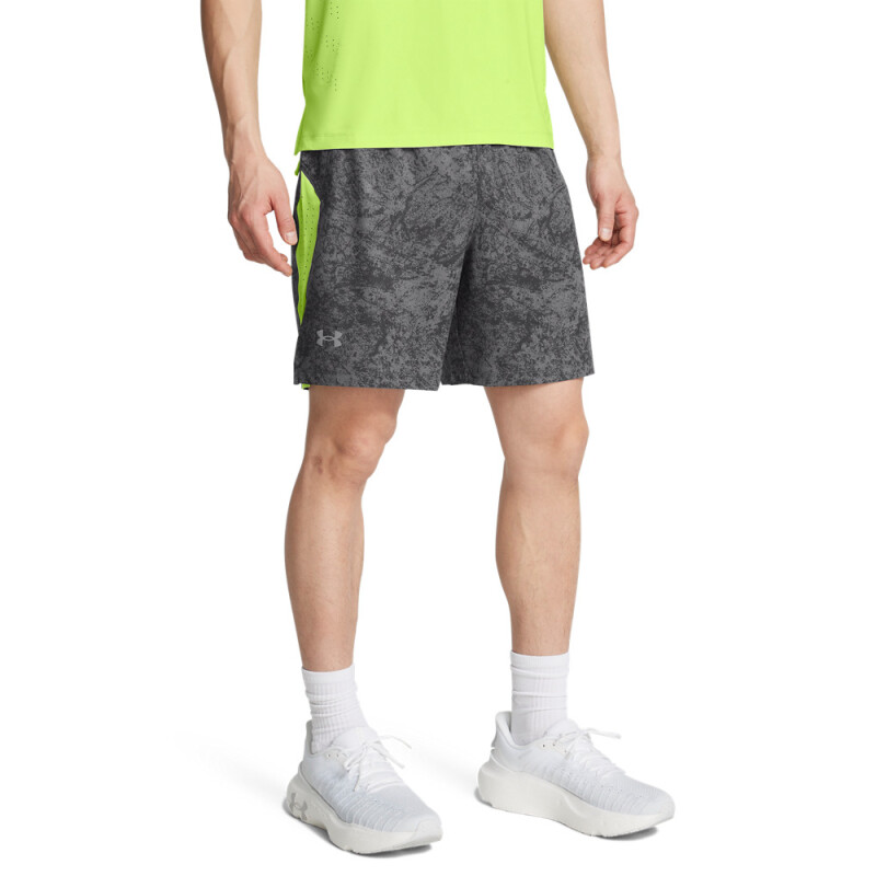 UA LAUNCH PRO 7'' PRTD SHORT-GRY GRY-025