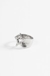 Anillo estrella plateado