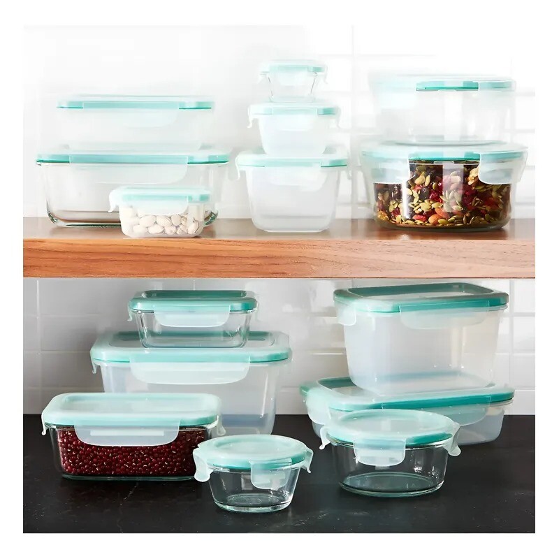 Juego De 15 Tuppers De Vidrio Y Plástico - 111179900 - Oxo Juego De 15 Tuppers De Vidrio Y Plástico - 111179900 - Oxo