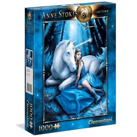 Puzzle Clementoni 1000 piezas Luna azul Anne Stokes 001