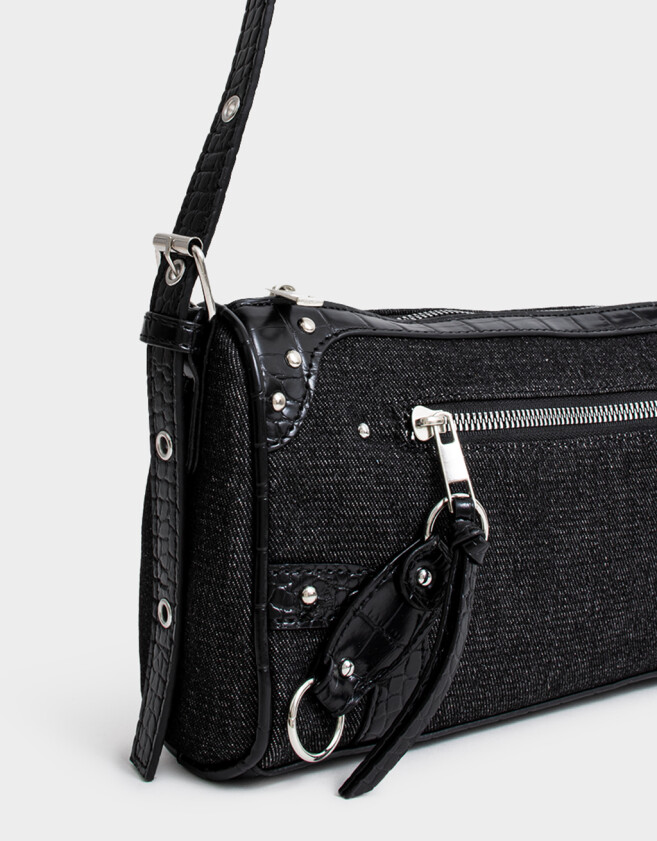 Bandoleras Bandolera Denim Negro - Negro