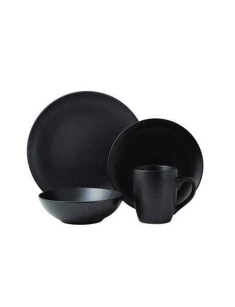 SET 16 PIEZAS STONEWARE D27-21-18/410ML MONO BLACK THOMSON SET 16 PIEZAS STONEWARE D27-21-18/410ML MONO BLACK THOMSON
