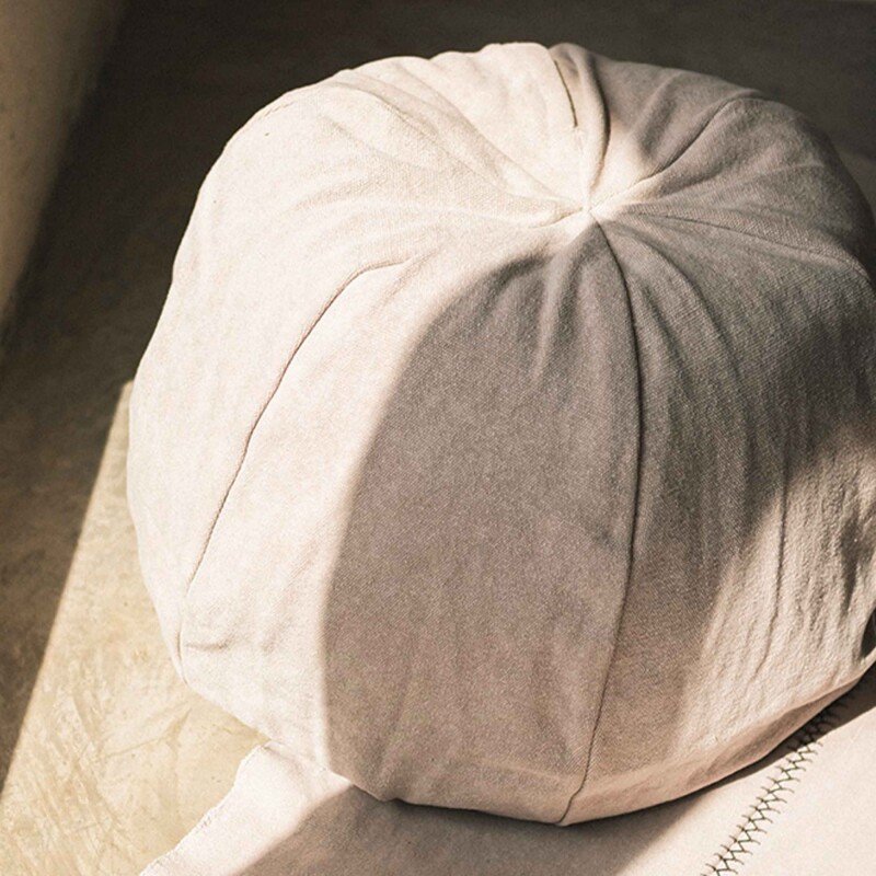 Pouf stonewashed Gris