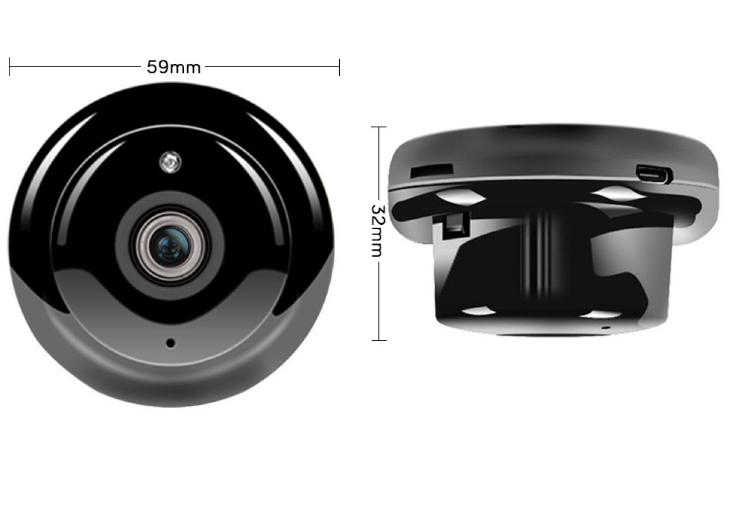 Camaras: Mini cámara inalámbrica WiFi 1080p