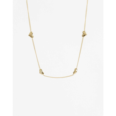 Collares Cortos Metal Dorado